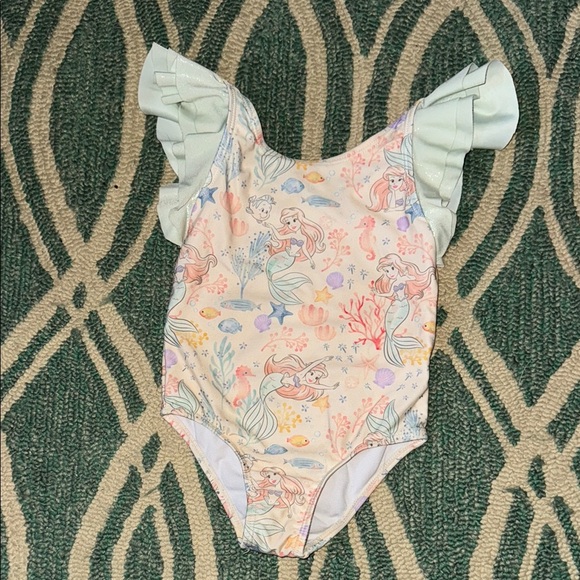Green Paisley Print Ariel Swimsuit main image 0